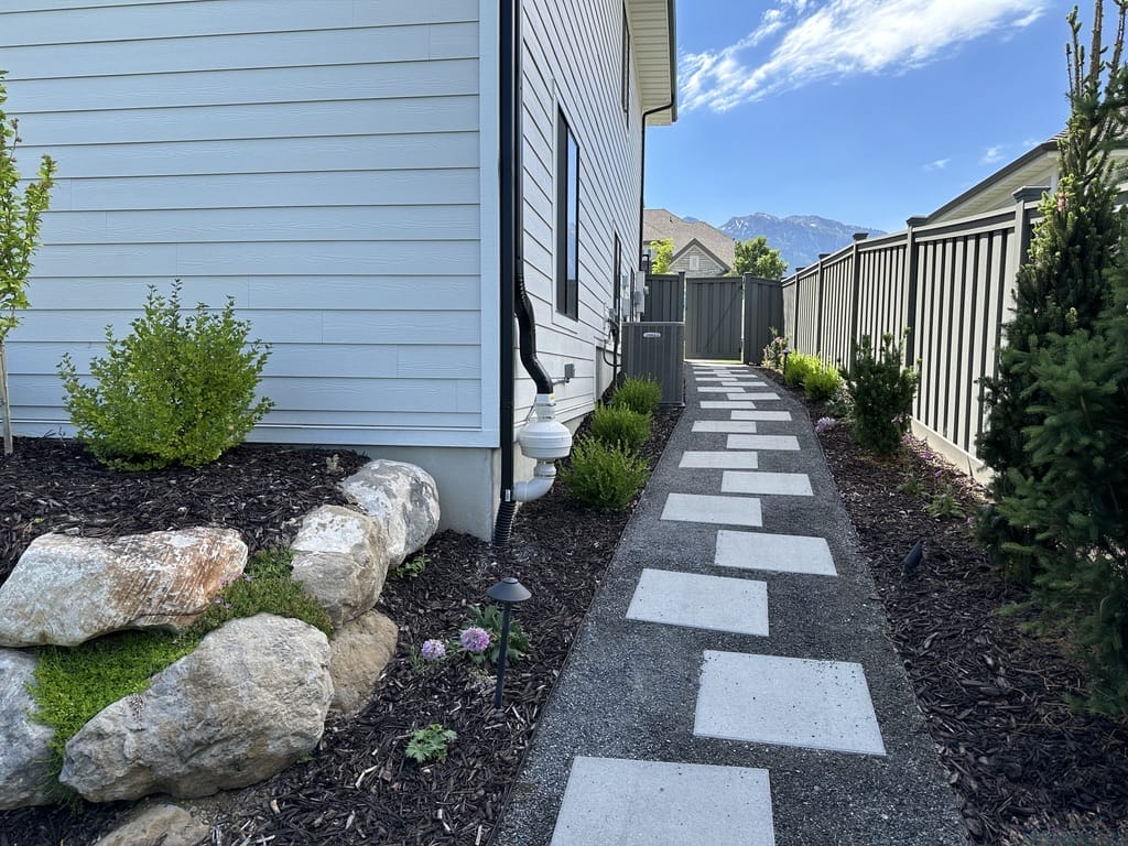 Radon mitigation for homebuyers system installed outside home 
